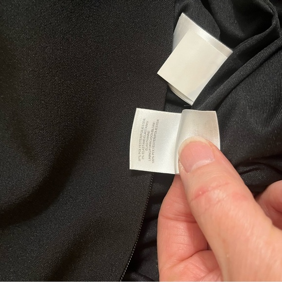 Nine West Black Sleeveless Dress With Pearl Accents at Neckline Size 12 NWT - Picture 11 of 12